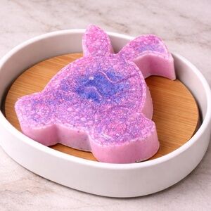Sandalwood soap Easter egg bunny 4x3in 8oz shea butter handmade